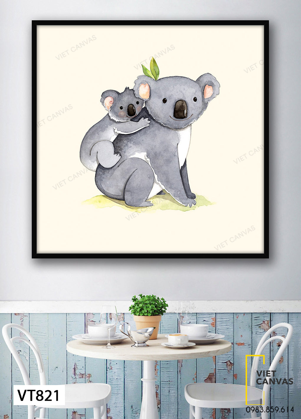 Tranh Hai Chú Gấu Koala - VT821