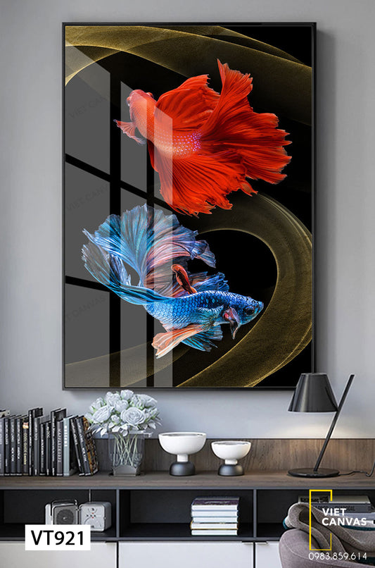 Tranh Hai Con Cá Cảnh - VT921