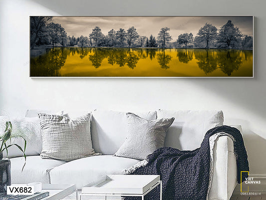 Tranh Hồ Nước Vàng - VX682