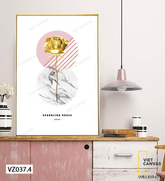 Tranh Hoa Hồng - VZ037.4