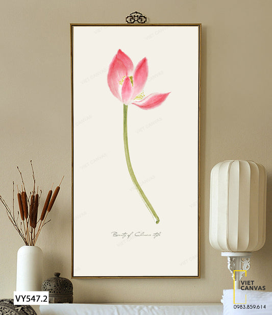 Tranh Hoa Sen Tao Nhã - VY547.2