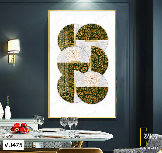 Tranh Hoa Và Hình Tròn - VU475