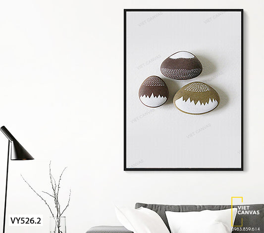 Tranh Hoa Văn Trên Đá Sỏi - VY526.2