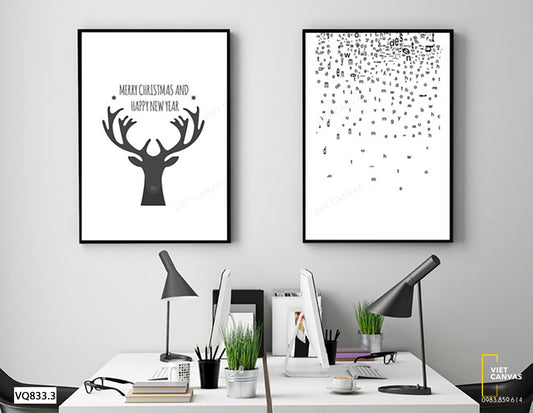 Tranh Hươu Và Chữ Cái - VQ833.3