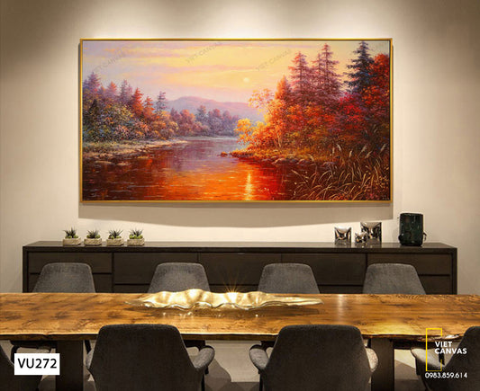 Tranh Khu Rừng Và Con Kênh - VU272