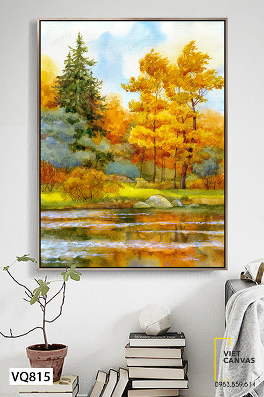 Tranh Khu Rừng Và Dòng Suối - VQ815