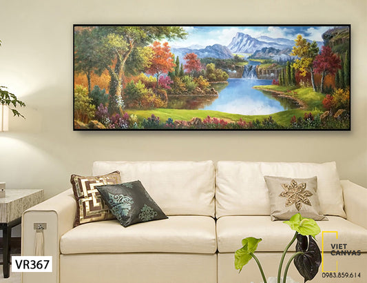 Tranh Khu Rừng Và Hồ Nước - VR367