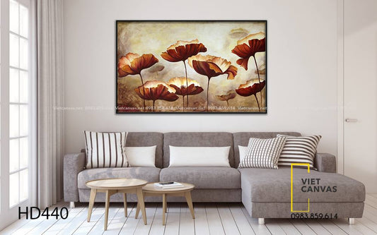 Tranh Lá Sen Thanh Tịnh - HD440