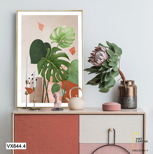 Tranh Lá Cây Monstera - VX644.4