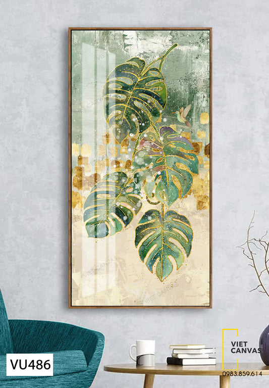 Tranh Lá Cây Monstera - VU486