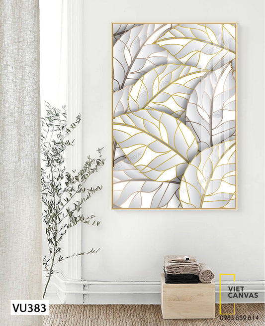 Tranh Lá Cây Trắng - VU383