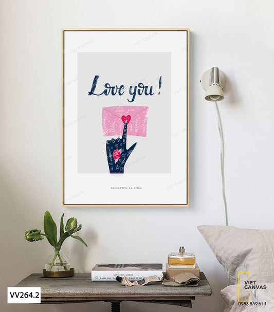 Tranh Lá Thư Tình Yêu - VV264.2