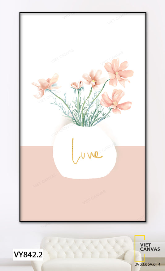 Tranh Lọ Hoa Xinh Xắn - VY842.2