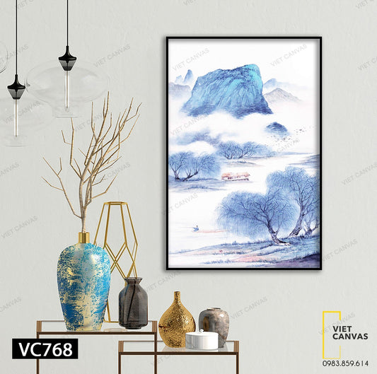 Tranh Màu Trời Xanh Phủ Cả Thiên Nhiên - VC768