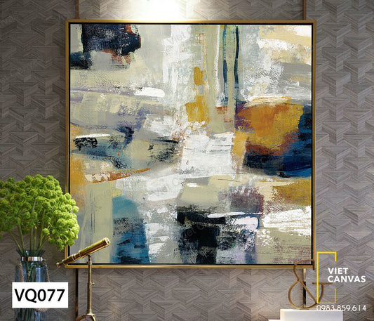 tranh nét màu trừu tượng