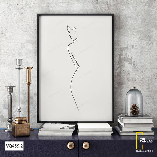 Tranh Nét Vẽ Cô Gái - VQ459.2