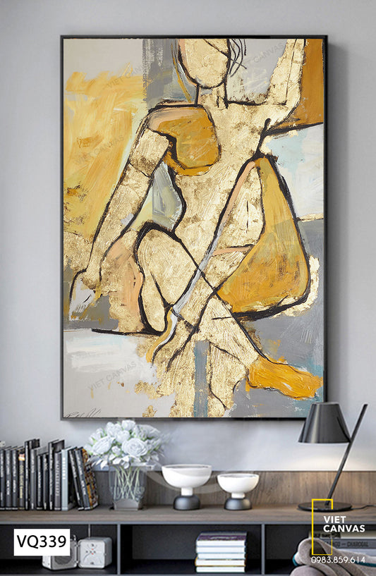 Tranh Nét Vẽ Cô Gái - VQ339