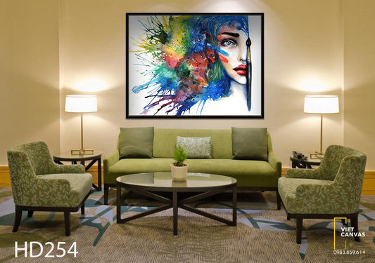 Tranh Cô Gái Cá Tính - HD254