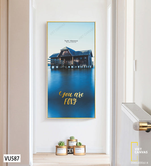 Tranh Ngôi Nhà Trên Sông - VU587