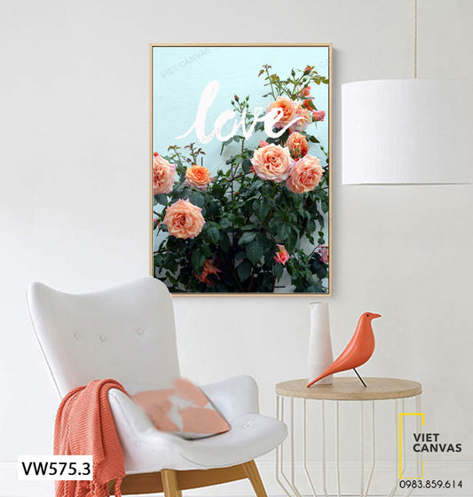 Tranh Nhành Hoa Hồng - VW575.3