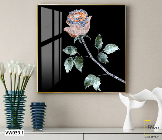 Tranh Nhành Hoa Hồng Ngọt Ngào - VW039.1
