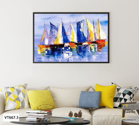 Tranh Những Cánh Buồm Ra Khơi - VT667.3