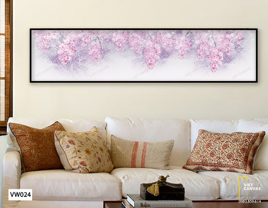 Tranh Những Cành Hoa Khoe Sắc Hồng - VW024