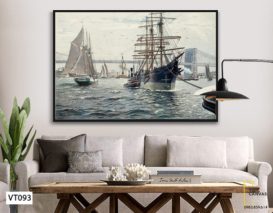 Tranh Những Chiếc Thuyền Buồm - VT093