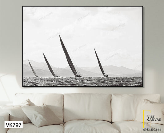 Tranh Những Chiếc Thuyền Buồm - VK797