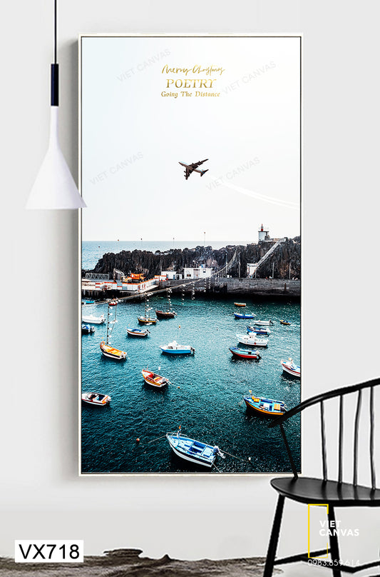 Tranh Những Chiếc Thuyền Nối Đuôi Nhau - VX718