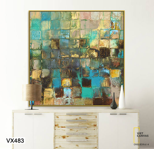 Tranh Ô Vuông Sắc Màu - VX483