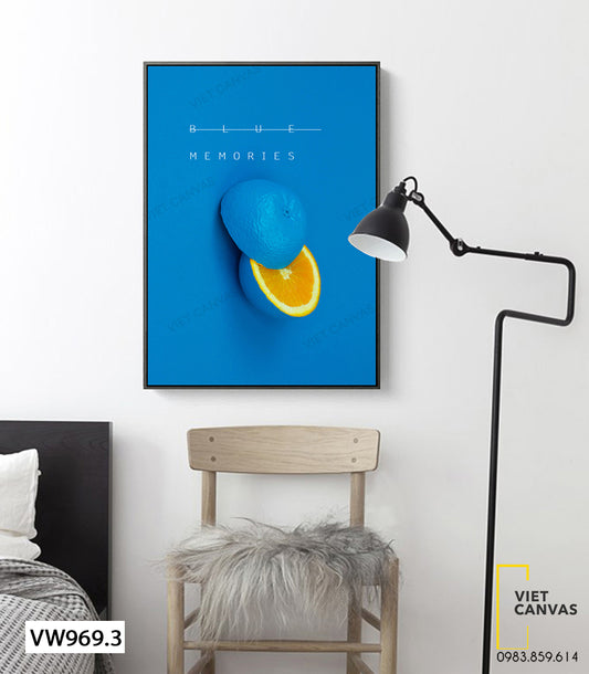 Tranh Quả Cam Màu Xanh - VW969.3