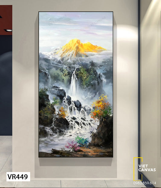 Tranh Rừng Núi Và Thác Nước - VR449