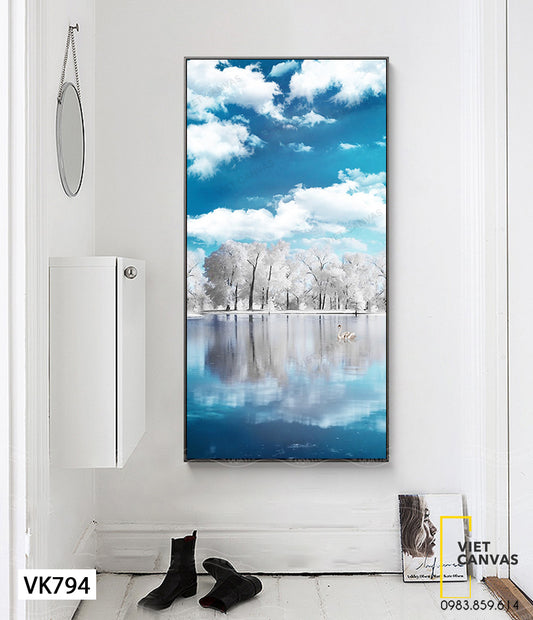 Tranh Rừng Tuyết Và Bầu Trời - VK794