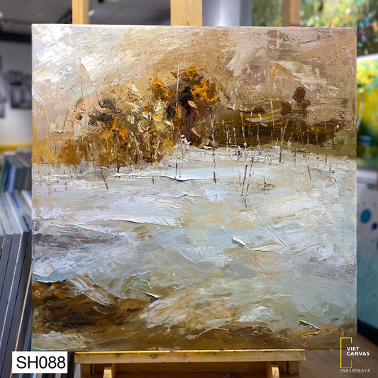 tranh sơn dầu trừu tượng