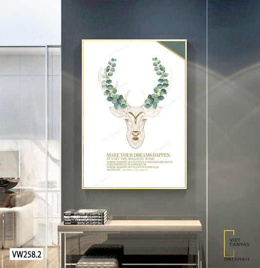 Tranh Sừng Hươu Nghệ Thuật - VW258.2