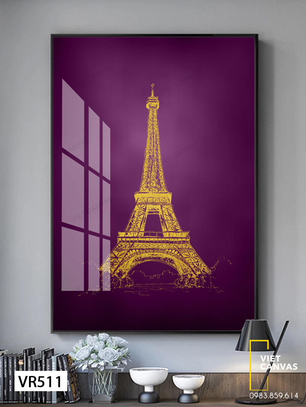 Tranh Tháp Eiffel - VR511