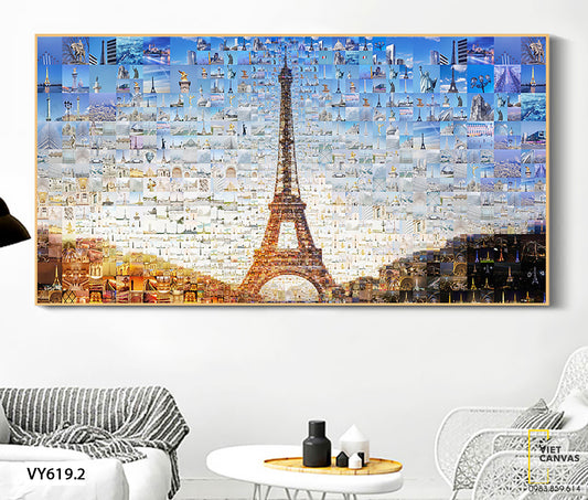 Tranh Tháp Paris Nổi Tiếng - VY619.2