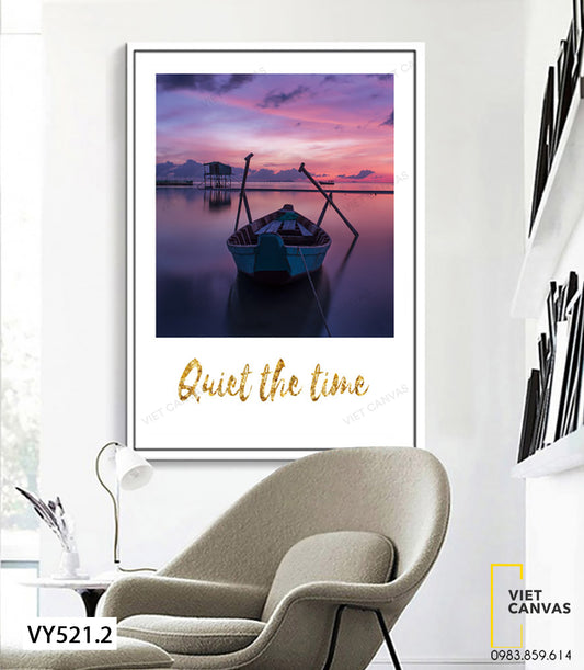 Tranh Thuyền Trên Sông Buổi Xế Chiều - VY521.2