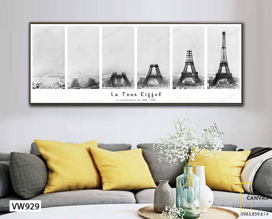 Tranh Xây Dựng Tháp Eiffel - VW929