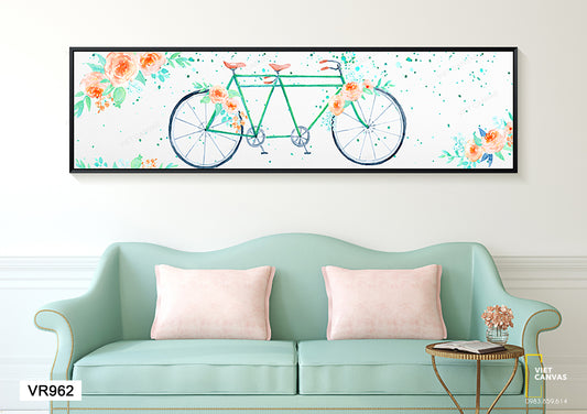 Tranh Xe Đạp Xanh - VR962