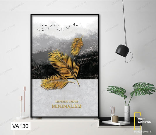 Tranh 3 Chiếc Lá Cọ Vàng - VA130