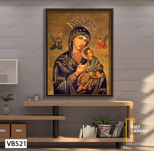 Tranh Mẹ Hằng Cứu Giúp Và Ơn Lành Mẹ Ban Cho - VB521