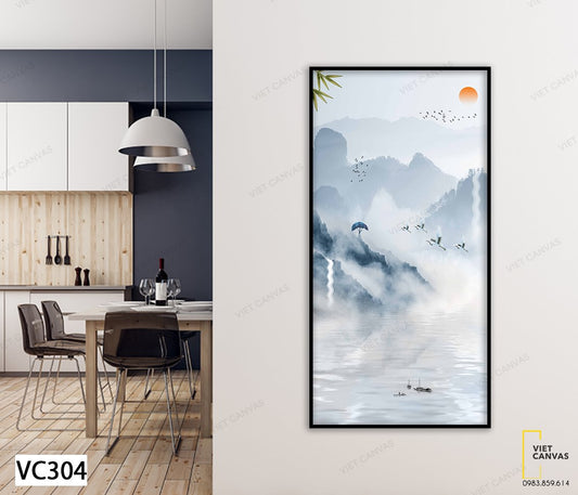 Tranh Đàn Cò Bay Về Tổ - VC304