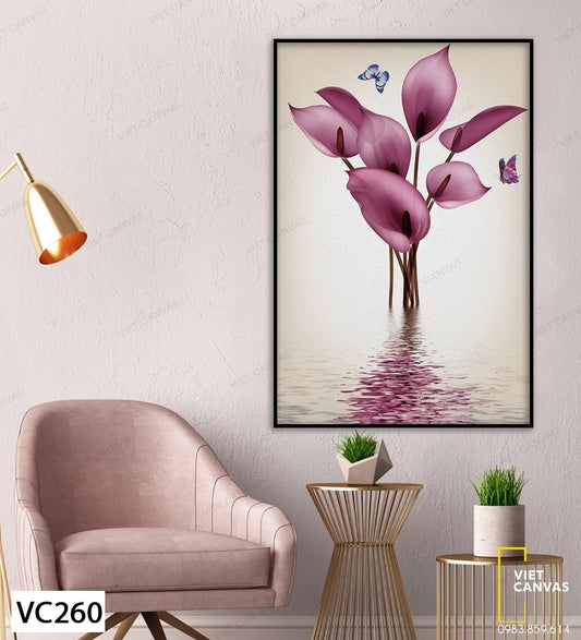 Tranh Đóa Calla Lily Tím Mộng Mơ - VC260
