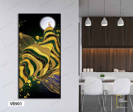 Tranh Ánh Trăng Vàng, Và Hươu - VB901