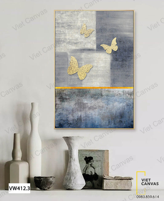 Tranh Ba Chú Bướm Vàng - VW412.3