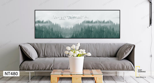 Tranh Rừng Thông Rộng Bao La - NT480
