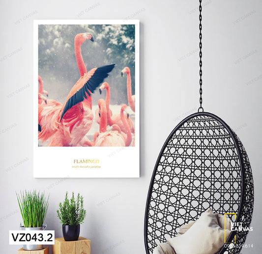 Tranh Bầy Chim Hồng Hạc Ấn Tượng - VZ043.2