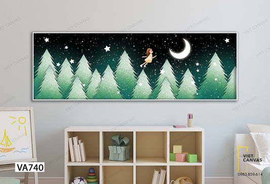 Tranh Bay Lên Bầu Trời Ngàn Sao - VA740